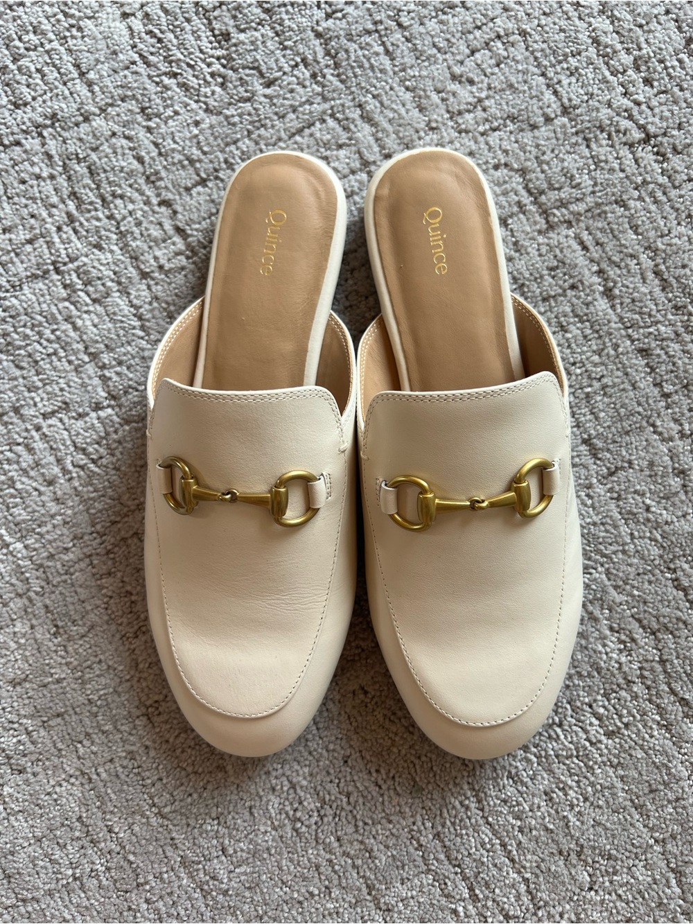 Quince Italian Leather Horsebit Loafer Mule